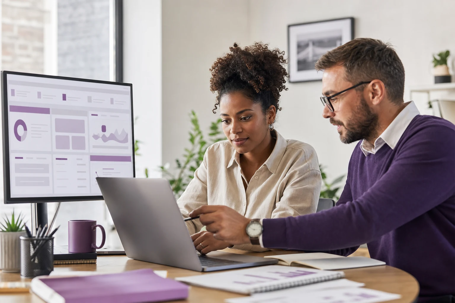 Créatrice d’entreprise accompagnée dans le choix de ses solutions numériques