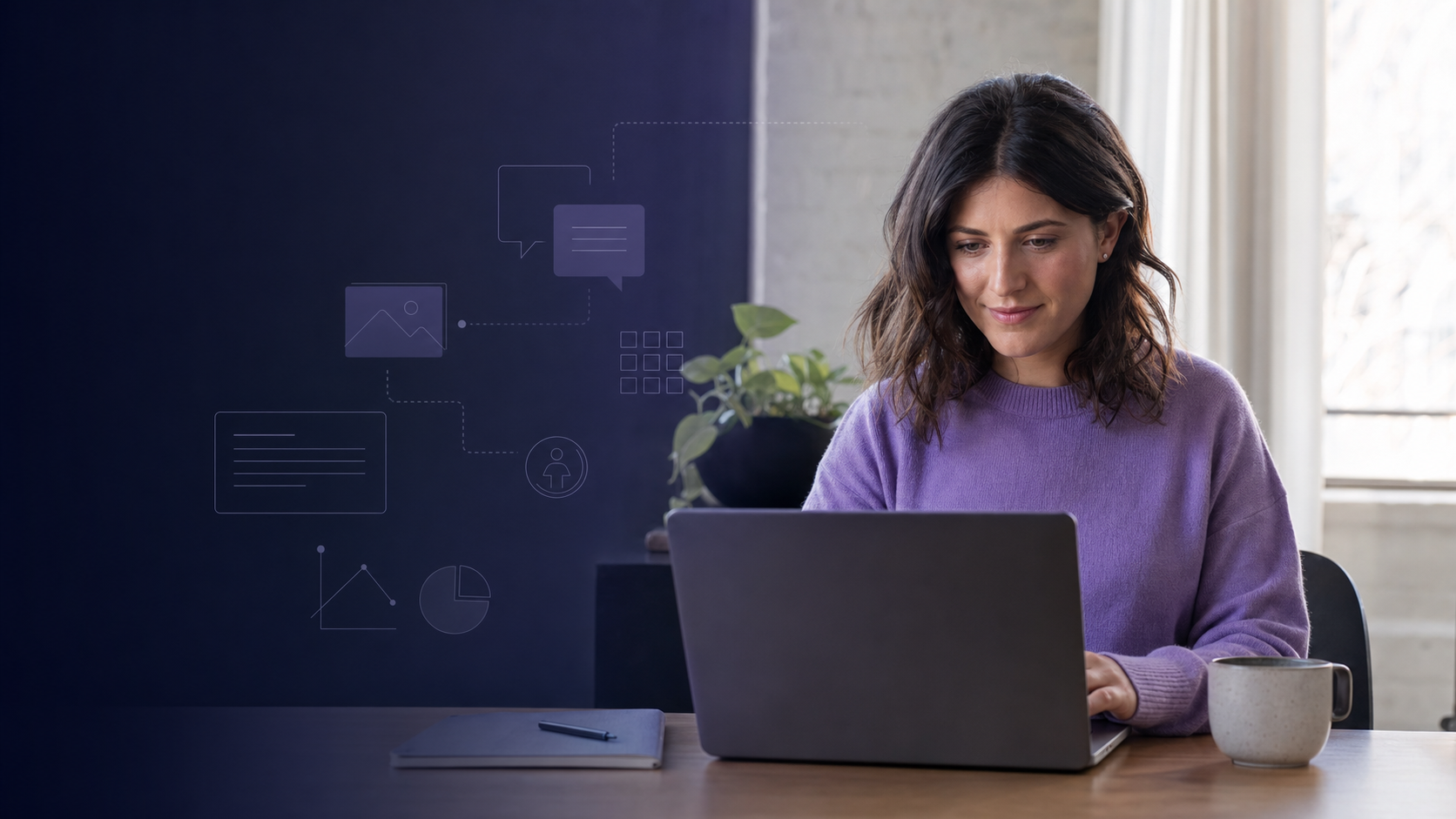 Professionnelle se formant aux usages responsables de l’intelligence artificielle générative
